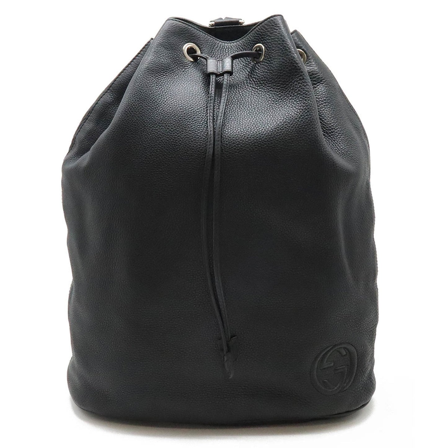Gucci Black Leather Backpack