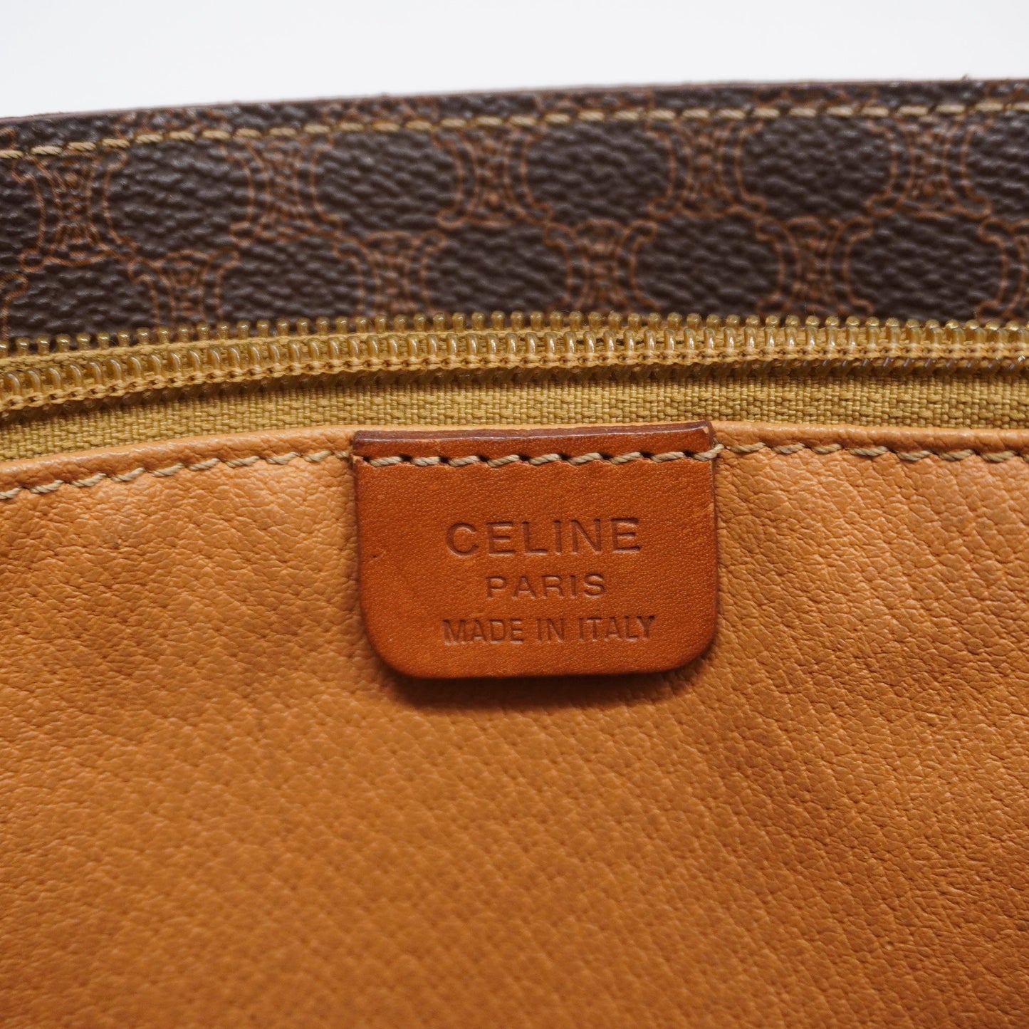 Celine  Macadam Shoulder Bag Women's PVC Brown