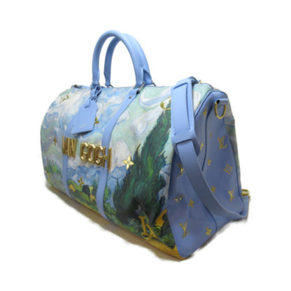 Louis Vuitton Van Gogh Keepall Bandouliere 50 Blue PVC coated canvas Masters collection M43347