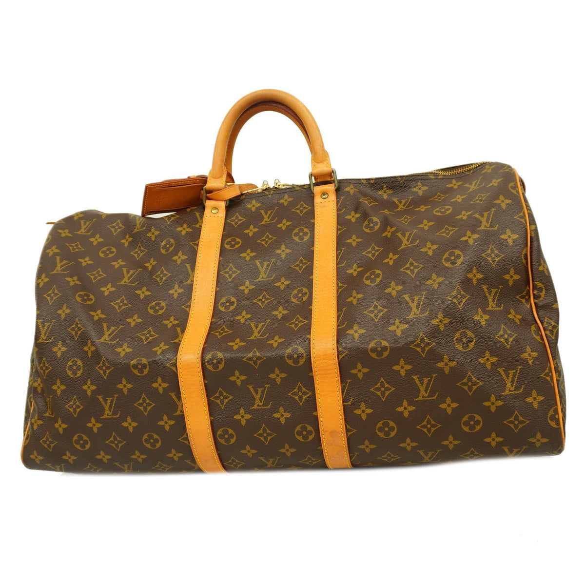 Louis VuittonAuth  Monogram Keepol 55 M41424 Boston Bag