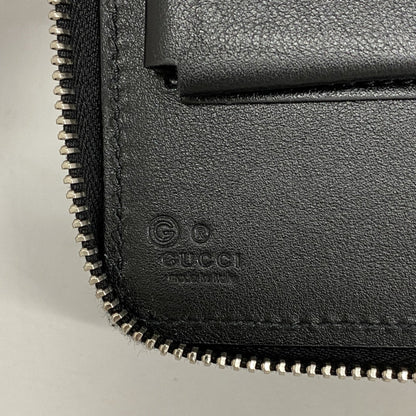 Gucci Black Leather Long Wallet (Bi-Fold)