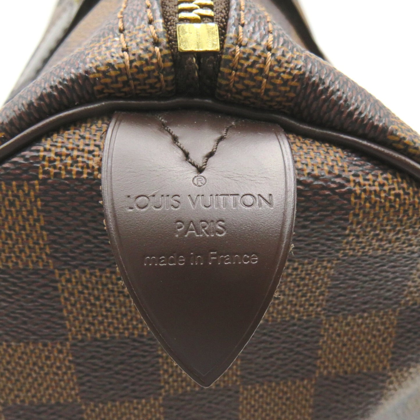 LOUIS VUITTON Speedy 30 Brown Ebene Damier PVC coated canvas N41531