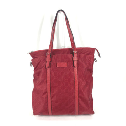 Gucci Red Cloth Tote Bag