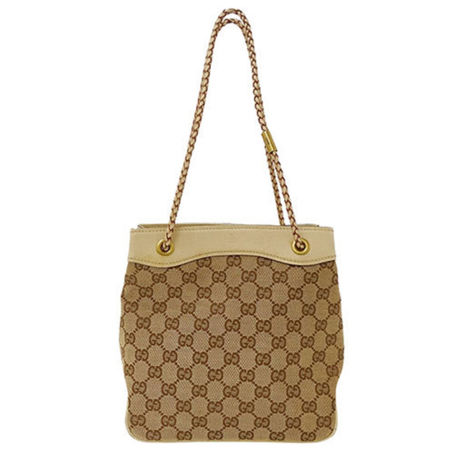 Gucci Beige Gg Canvas Handbag Shoulder Bag