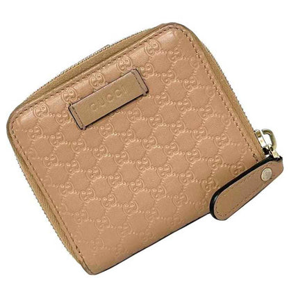 Gucci Beige Gold Leather Wallet (Bi-Fold) ()