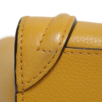 Celine Shoulder Bag Handbag Luggage Nano Yellow Ladies Leather
