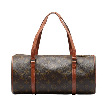 LOUIS VUITTON Monogram Papillon 30 [Old] HandBag M51385 Brown PVC Leather Ladies