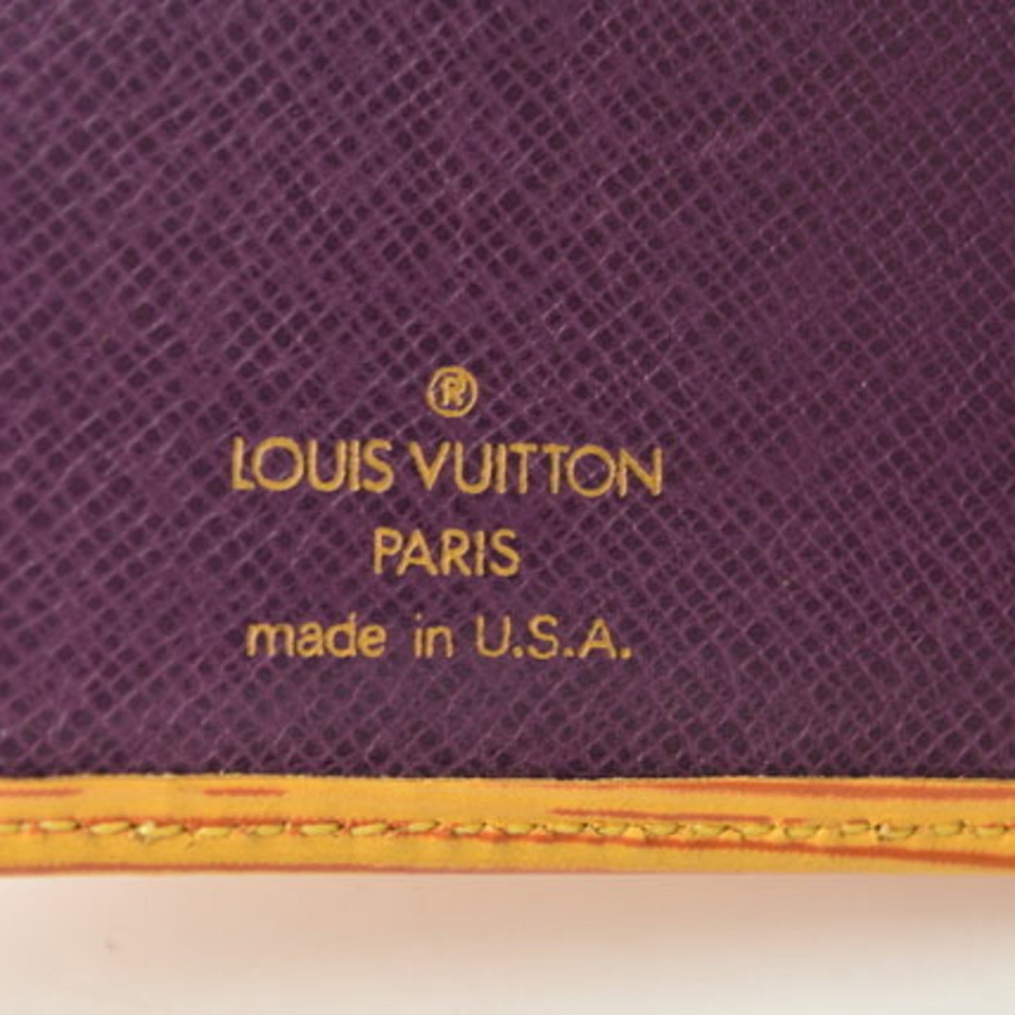 LOUIS VUITTON Wallet Epi Vintage Discontinued  Folding M63549 Tassili Yellow