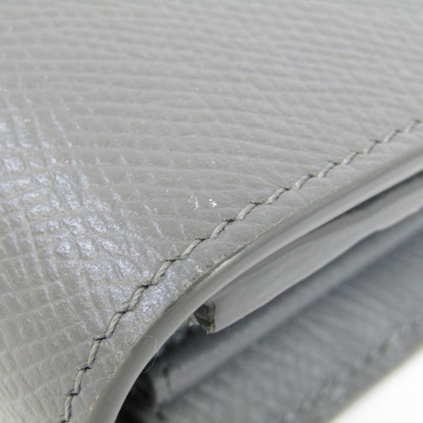 Celine Large Flap Wallet 10B563BEL Women's Calfskin Long Wallet [bi-fold] Gray