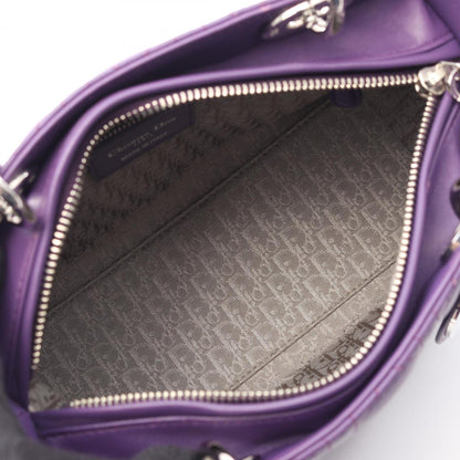 Christian Dior Purple Leather Handbag ()