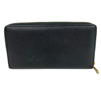 Gucci Black Leather Long Wallet (Bi-Fold)