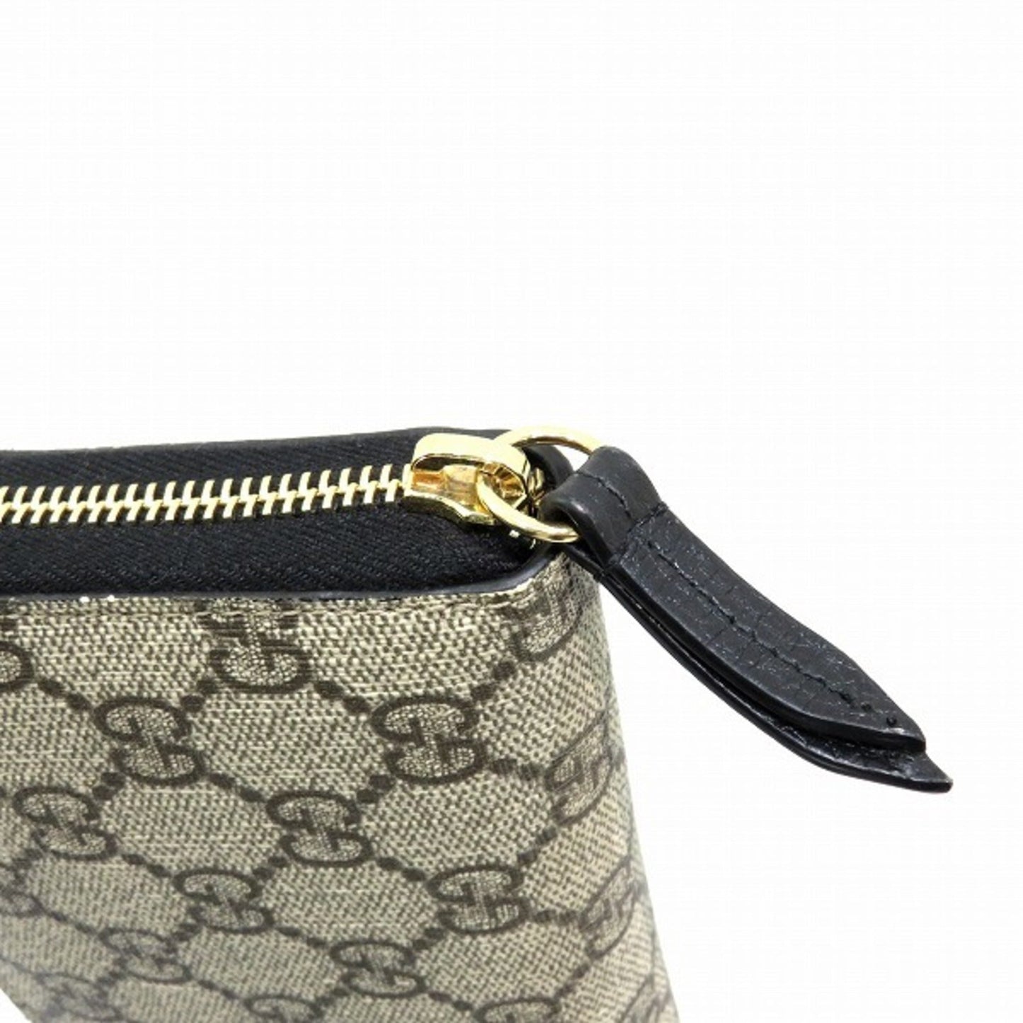 GUCCI GG Marmont 456117 Black Round Zipper Long Wallet Ladies