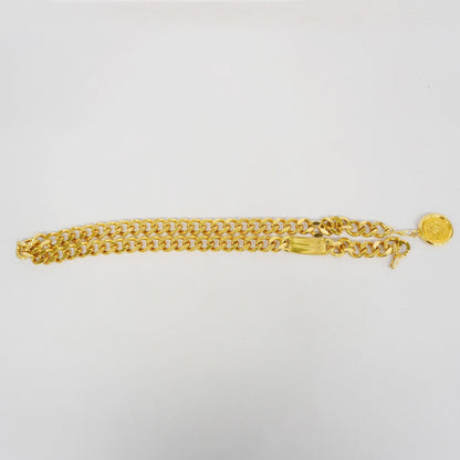 ChanelAuth  Chain Belt Gold Metal Women's Chain Belt