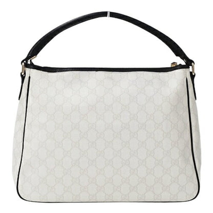 Gucci Black White Gg Supreme Shoulder Bag