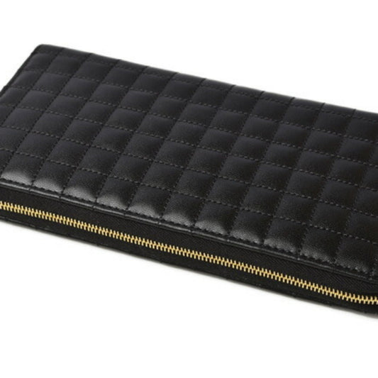 Celine Wallet Celine Long Wallet/Large Zipped 10B553BFL Quilted Black