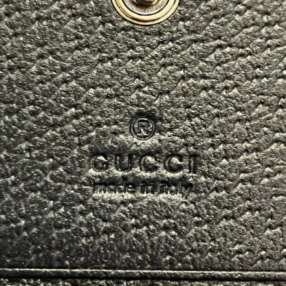 Gucci Navy Gg Supreme Leather Middle Wallet (Bi-Fold)