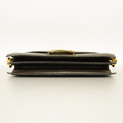 Celine  Shoulder Bag Carriage Metal Fittings Women's Leather Shoulder Bag
