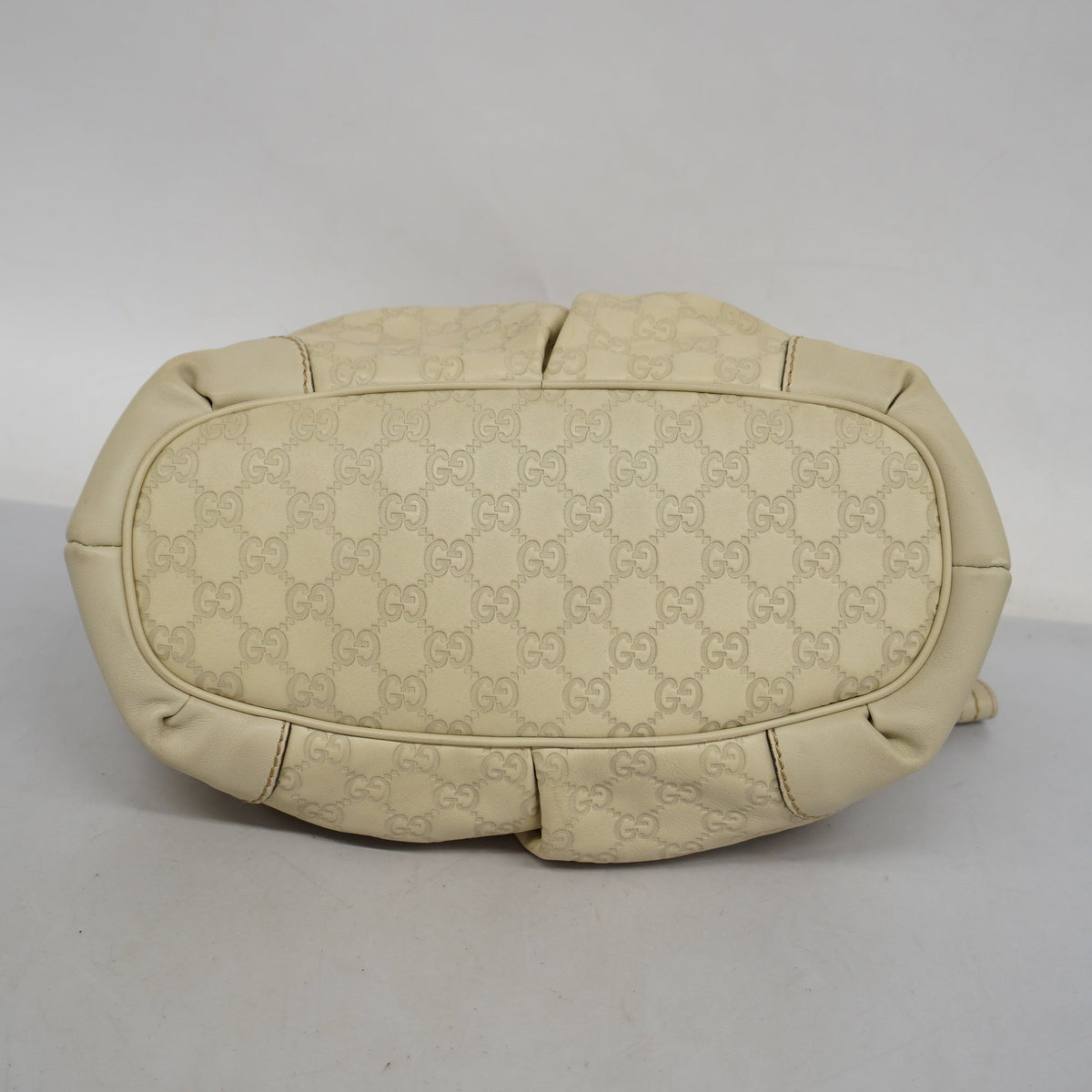 GUCCI ssima Handbag sima 247902 Women's Leather Handbag Ivory