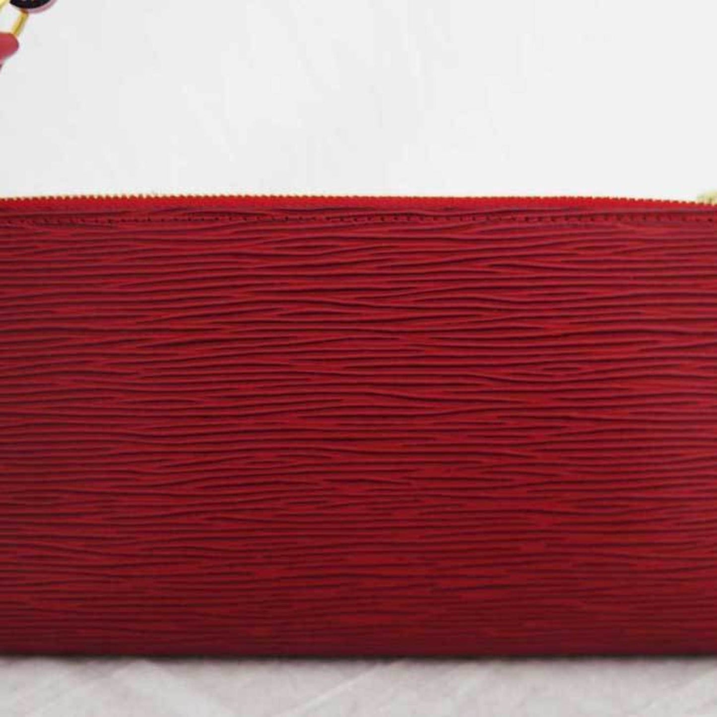 Louis Vuitton Bag Epi Pochette Accessoir Red Leather Shoulder Pouch Ladies M52947