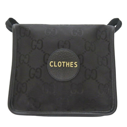 Gucci Black Nylon Canvas Leather Pouch ()