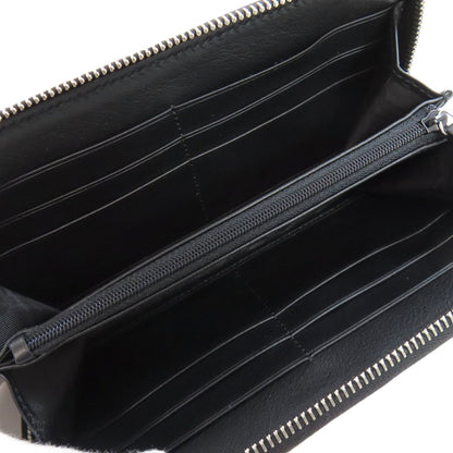 Gucci Black Leather Long Wallet (Bi-Fold)