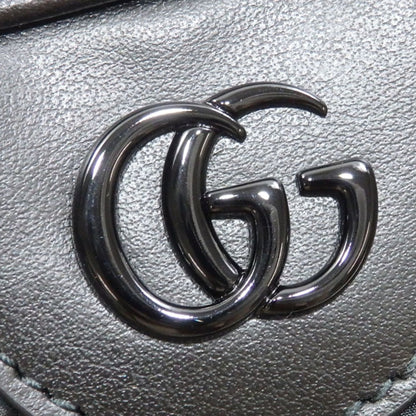 GUCCI Shoulder Bag GG Matelasse Small Women's Black Leather 702234