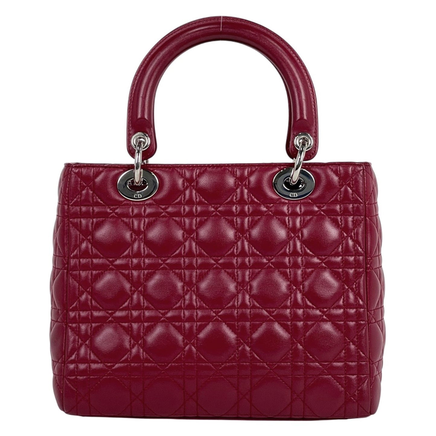 Christian Dior Red Color Leather Handbag Shoulder Bag ()