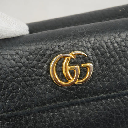 GUCCI  GG Marmont Gold Hardware 523277 Women's Leather Wallet [tri-fold]