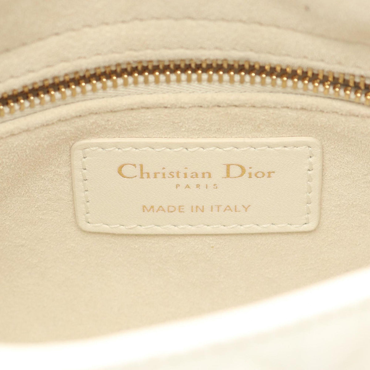Christian Dior White Leather Handbag ()