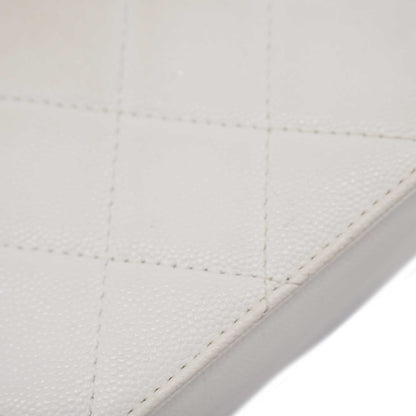 CHANEL   Matelasse Chain Shoulder Women's Leather Shoulder Bag White
