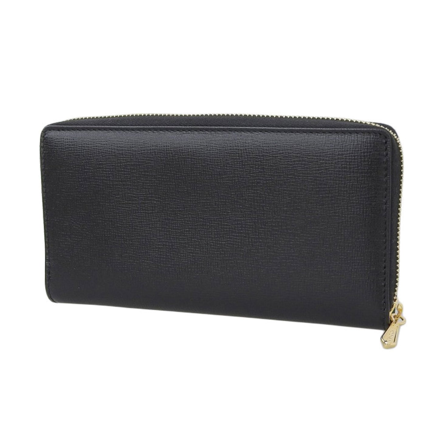 Gucci interlocking G round fastener long wallet leather black 598543 2067