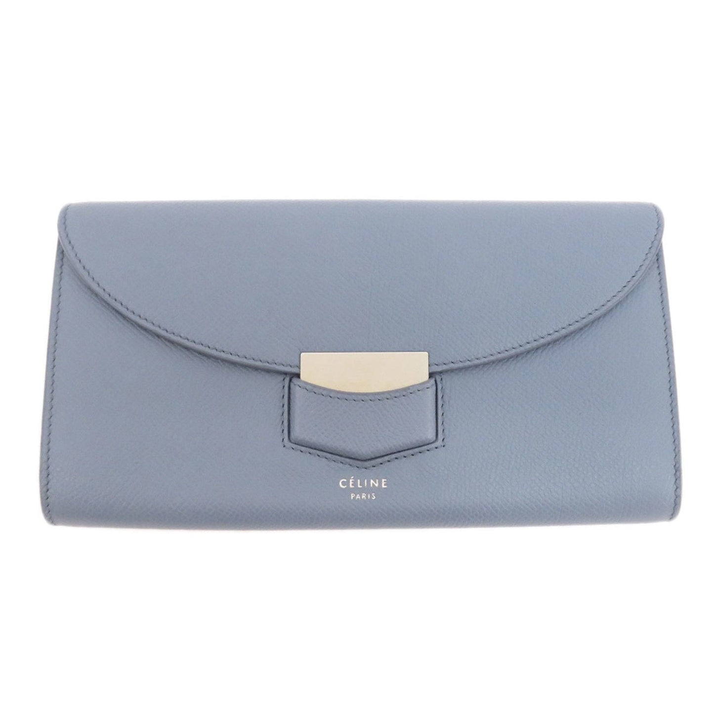 Celine Long Wallet Leather Ladies