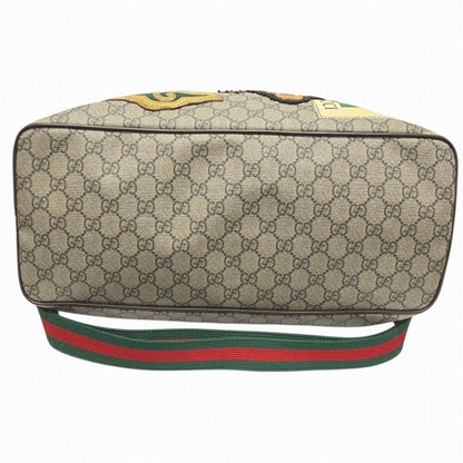Gucci Brown Gg Supreme Leather Shoulder Bag Tote Bag