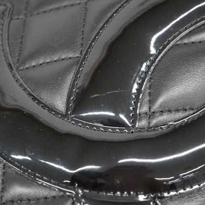 CHANEL Ligne Cambon Tote Bag Women's Leather Black