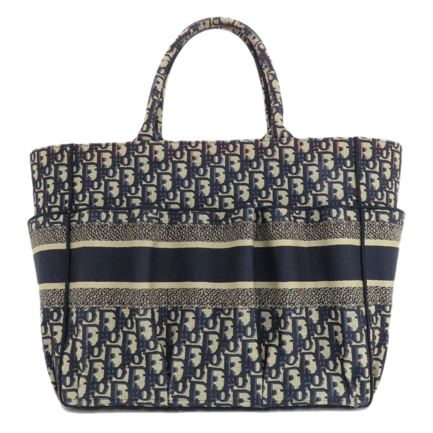 Christian Dior Navy Canvas Tote Bag ()