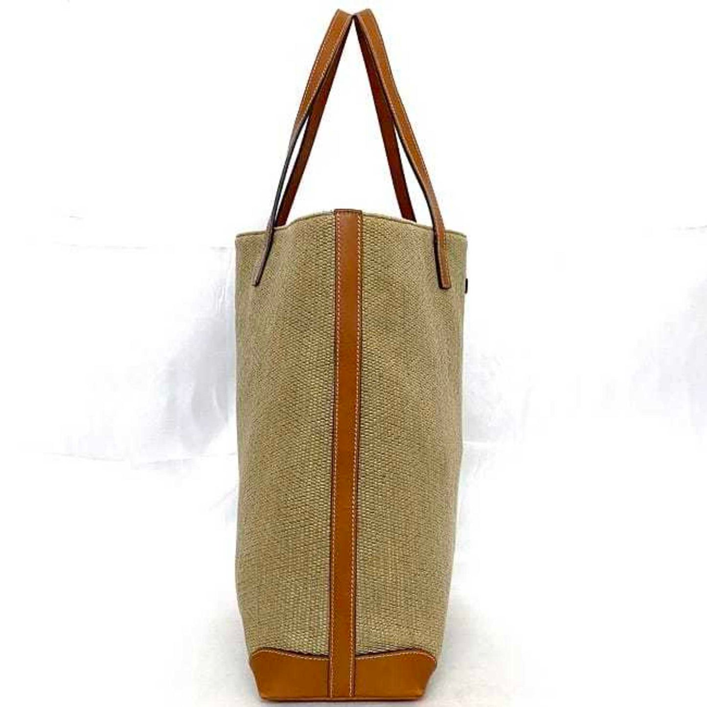 Gucci Beige Brown Leather Tote Bag