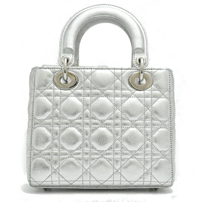 Christian Dior Silver Leather Handbag ()