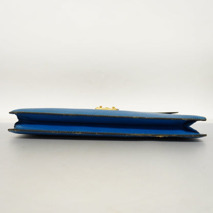 Louis VuittonAuth  Epi Porto Documan Bandolier Briefcase Toledo Blue