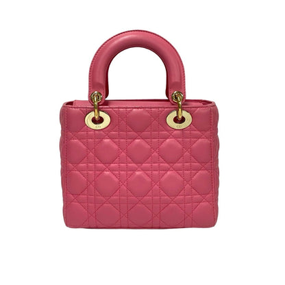 Christian Dior Pink Leather Handbag Shoulder Bag ()