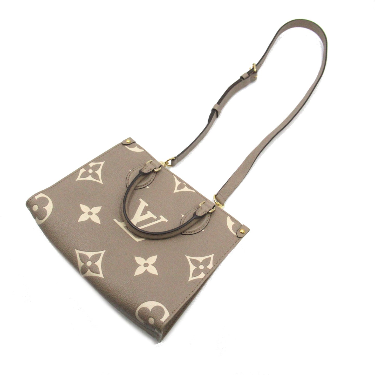 Louis Vuitton On the Go PM Beige Turtle claim Monogram empreinte leather M45779