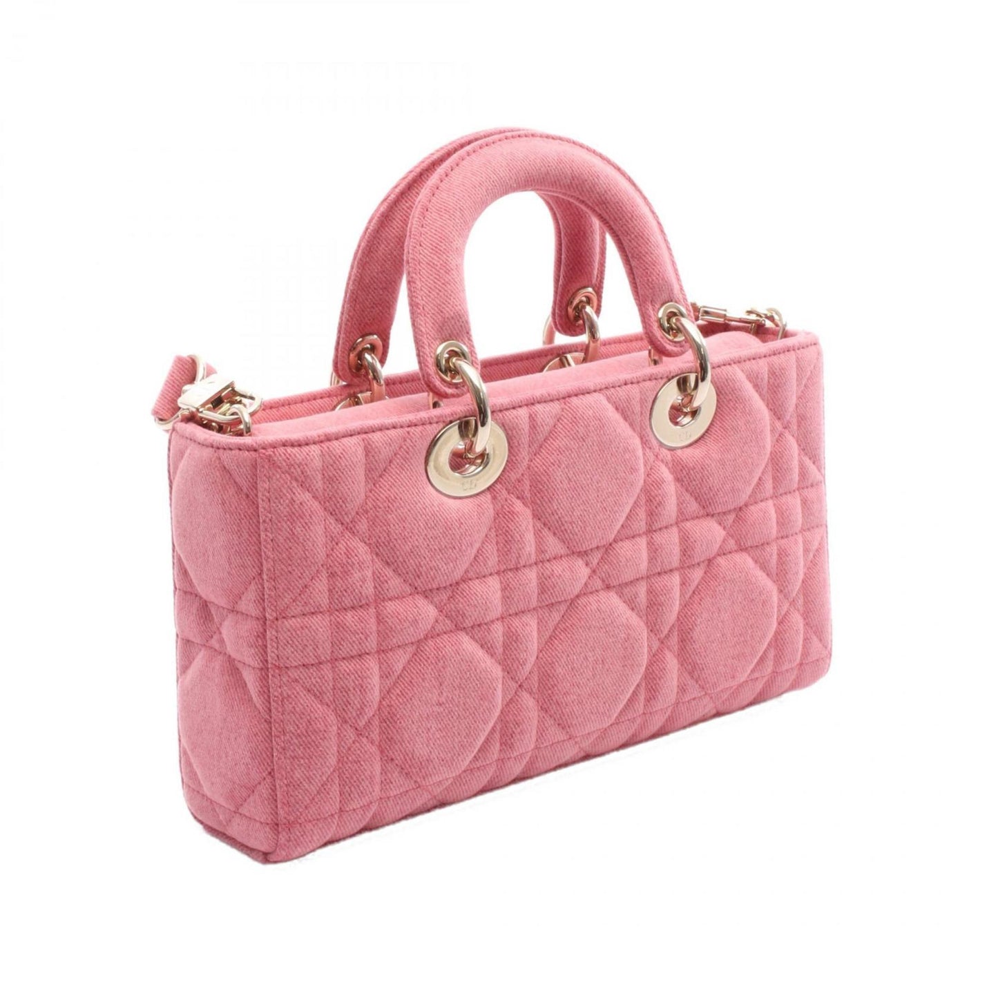 Christian Dior Pink Denim Handbag ()