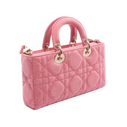 Christian Dior Pink Denim Handbag ()