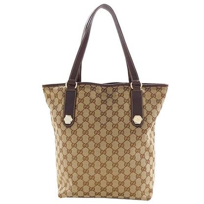 Gucci Brown Gg Gg Canvas Tote Bag