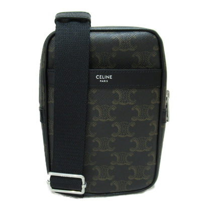 Celine Crossbody bag Shoulder Bag Black PVC coated canvas 111632EU138SI
