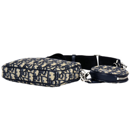 Christian Dior Navy Canvas Sling Bag ()