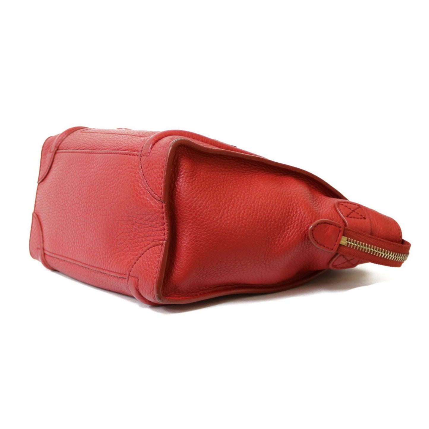 Celine Handbag Luggage Micro Red Ladies Leather