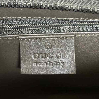Gucci Khaki Leather Canvas Handbag Shoulder Bag