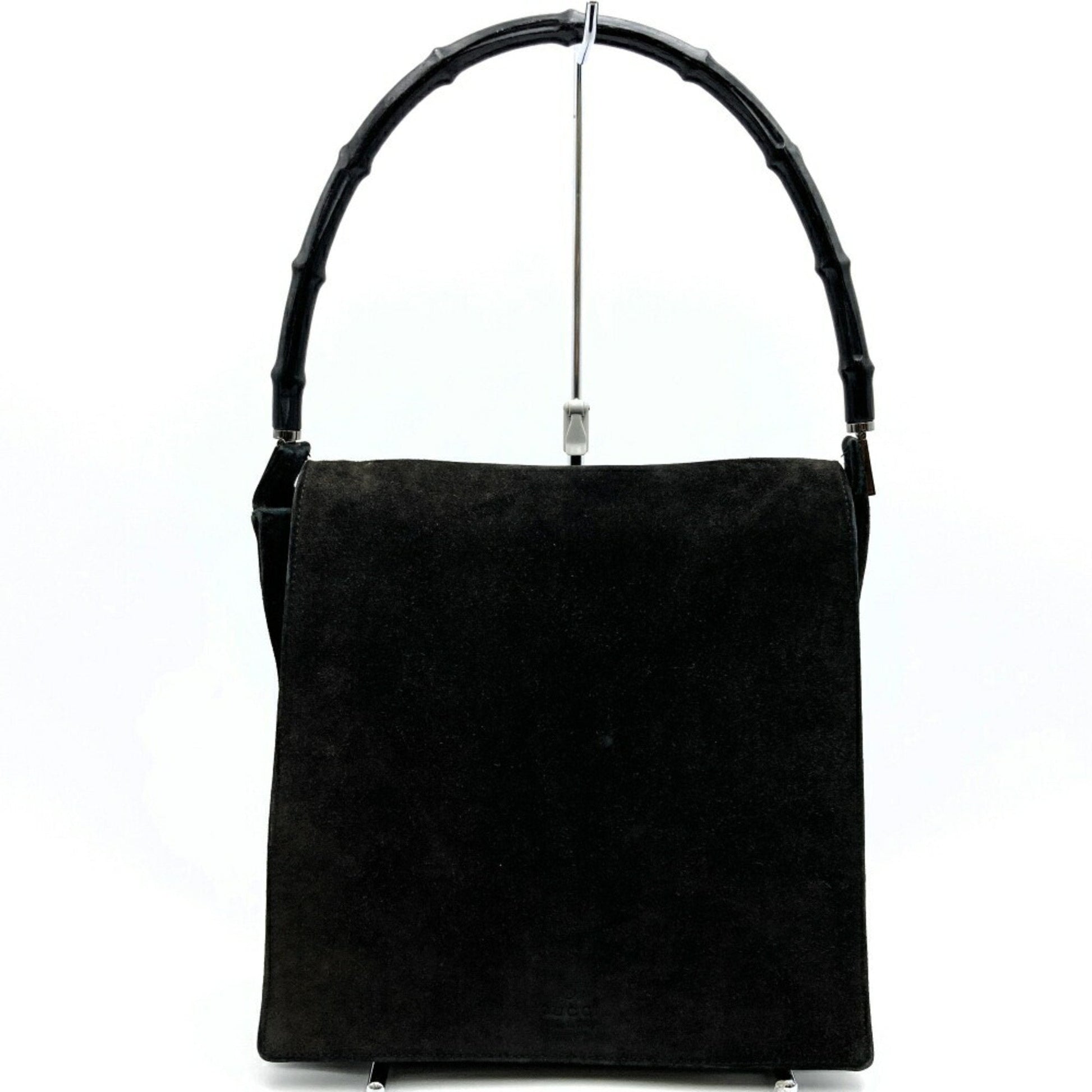 Gucci Black Suede Handbag Shoulder Bag ()