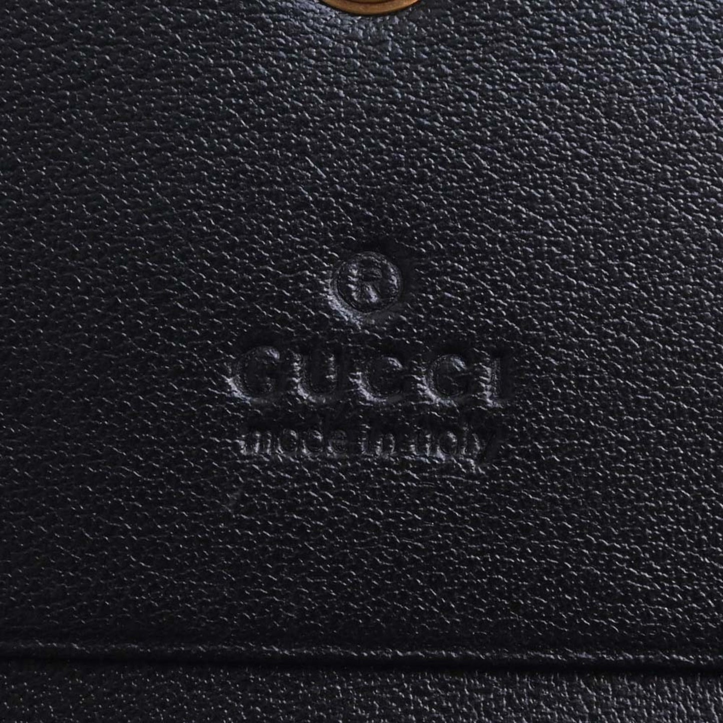 GUCCI GG Marmont Leather Bifold Wallet 443125 Black Women's