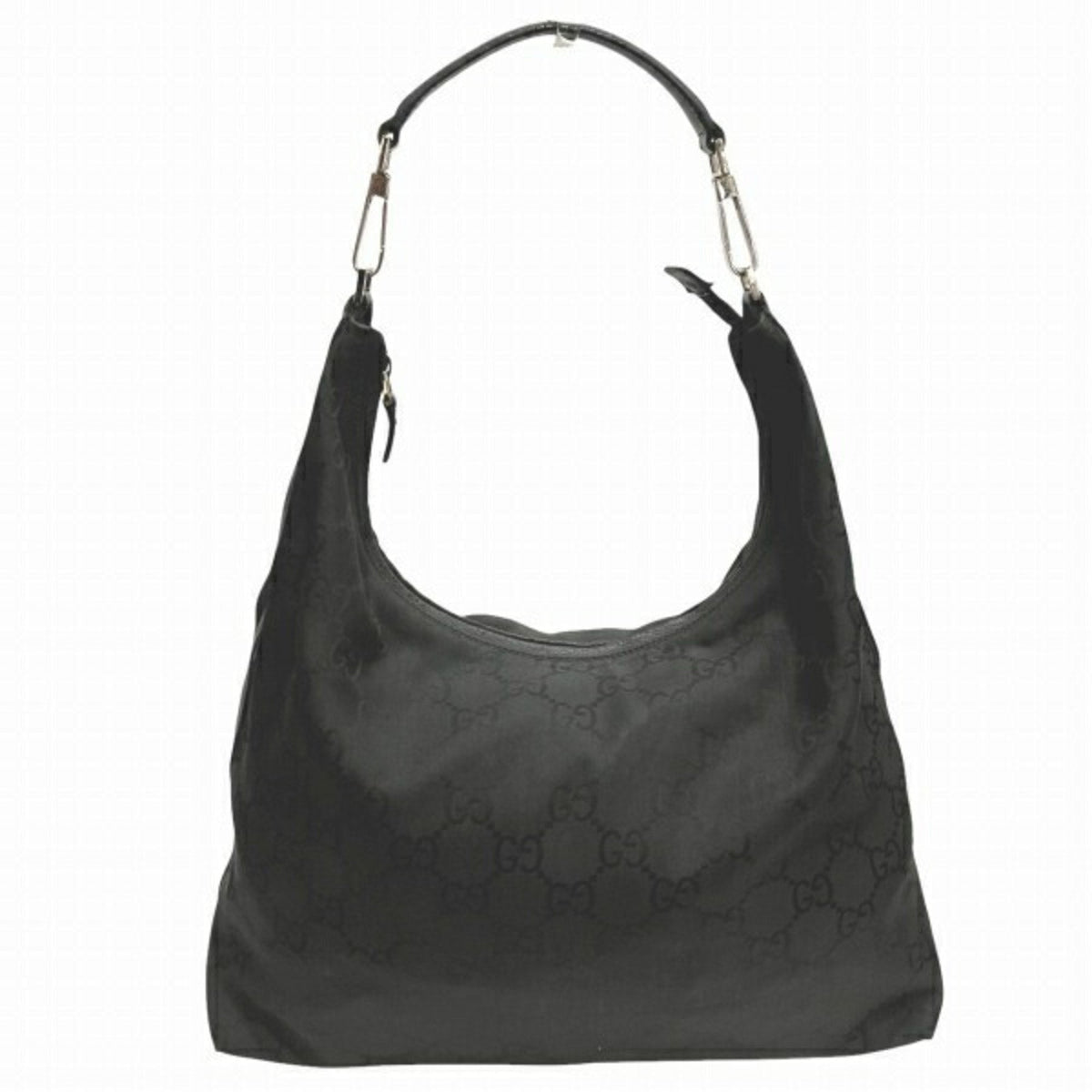 Gucci Black Nylon Leather Shoulder Bag ()